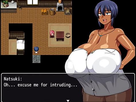 Tanned Girl Natsuki HENTAI Game Ep 2 Pervy Carpenter Wants To Massage This Massive Boobs