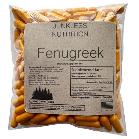 Only Fenugreek - Women's Health and Men's Hormone Support 500 Pack