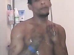 Shower Black Tatted Guy Raps Naked In Shower ThisVid