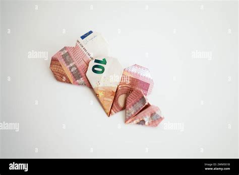 Love Of Money Origami Stock Photo Alamy