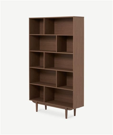 Asger Shelving Dark Stain Oak Effect Shelves Bookcase