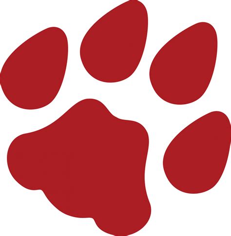 Wildcat University Of Arizona Paw Printing Clip Art Wildcat Pawprint