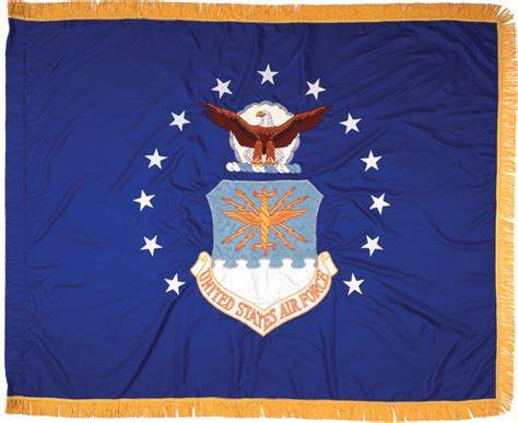 F Af 02e Us Air Force Flag 44in X 56in Rayon Indoor With Fring