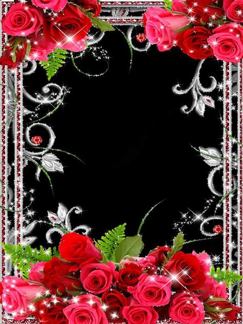 Фото рамка с розами - Рамки для фото | Цветочная рамка, Свадебные ...