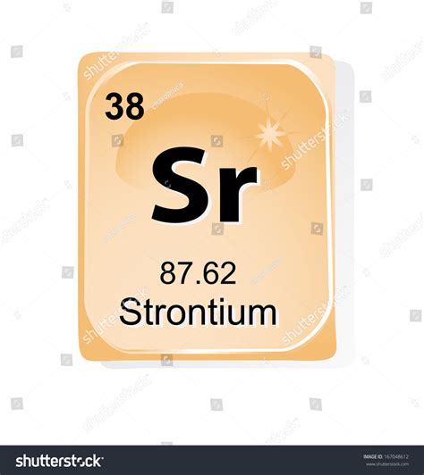 Strontium Chemical Element Atomic Number Symbol Stock Vector Royalty Free 167048612 Shutterstock