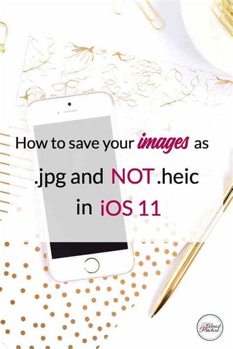 How to Save Your Images as JPG not HEIC in iOS11