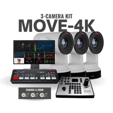 Move K Camera Ptz Live Streaming Kit Atem Mini Pro Church Live