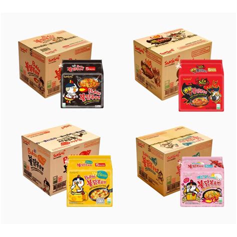 Samyang Hot Chicken Carbonara Cheese Cream Carbonara Quattro Cheese Rose Jjajang Flavor Ramen 8
