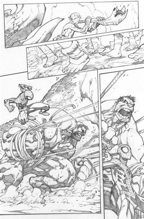 Avenging Spider Man 2 Page 9 Joe Madureira Pencils Love Comparing