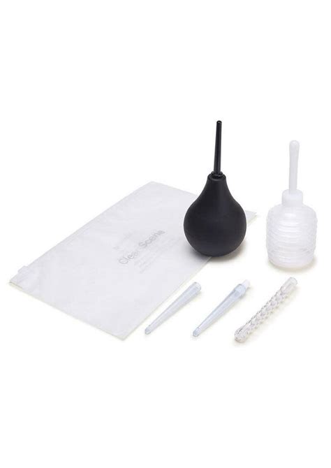 CLEANSCENE ANAL DOUCHE SET WITH FLEXIBLE TIP HEAD PIECE Store Zebraz