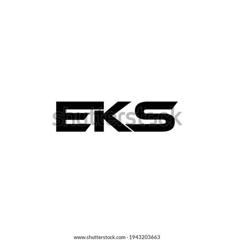 eks letter logo design vector stock vector royalty