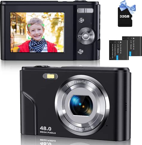 CAMKORY Digital Camera Autofocus with 32G Memory Card FHD 1080P 48MP ...