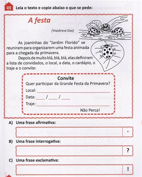 TIPOS DE FRASES - ATIVIDADES EXERCÍCIOS PARA IMPRIMIR . Língua ...