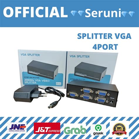 Jual Video Spliter VGA Splitter 1 4 4 Port Gain Tech Gaintech