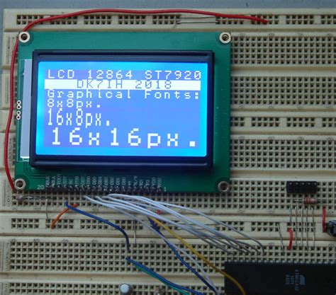 Interfacing An Lcd12864 St7920 Controller To A Microcontroller Dk7ih Radio And Electronics