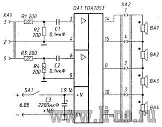 Микросхема tda на один канал