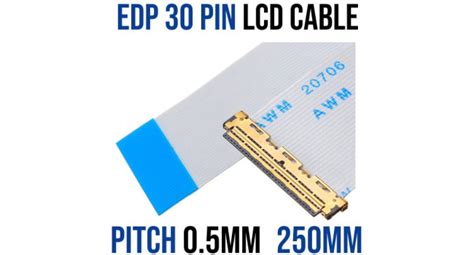 LCD EDP 30 Pin Cable - 250mm - Micro Robotics