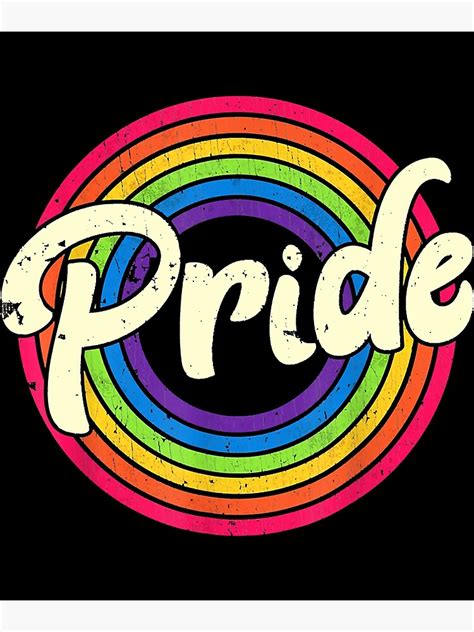 Gay Pride Vintage Lgbt Rainbow Flag Lesbian Bisexual Poster For Sale By Helbon Art Redbubble