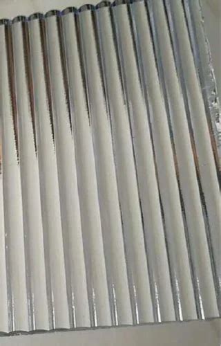 Rectangular 5mm Fluted Glass Premium Range Aluminium Profile Shutter At