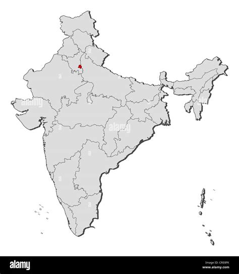 political map  india    states  national capital