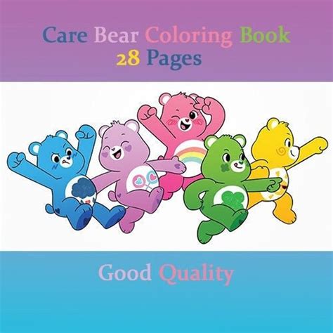 Care Bear Coloring Book- 28 Page Coloring Book With Cover - Etsy