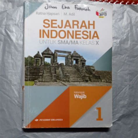 Jual Sejarah Indonesia Kelas X By Ratna Hapsari Shopee Indonesia