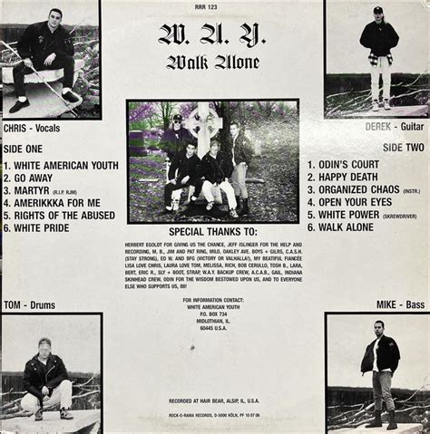 White American Youth Walk Alone Vinyl Lp — Record Exchange