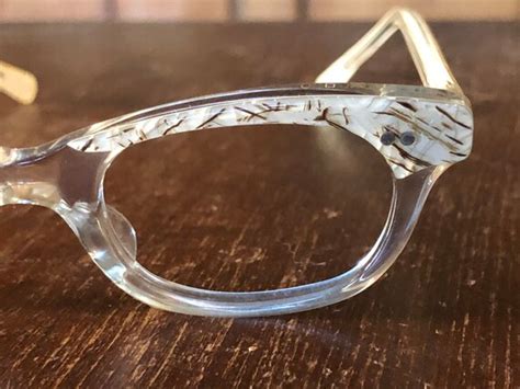 Vintage New Old Stock Cat Eye Glasses Frame Gem