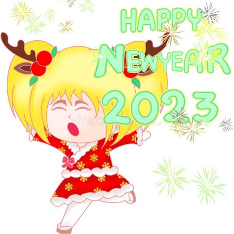 This is a Girl Wearing Christmas Dress Stock Illustration ...