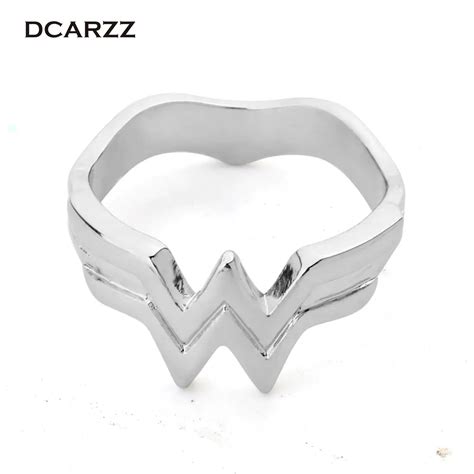 Купить чудо-женщина clad кольцо, 3д супер герой чудо-женщина вызывающим ...