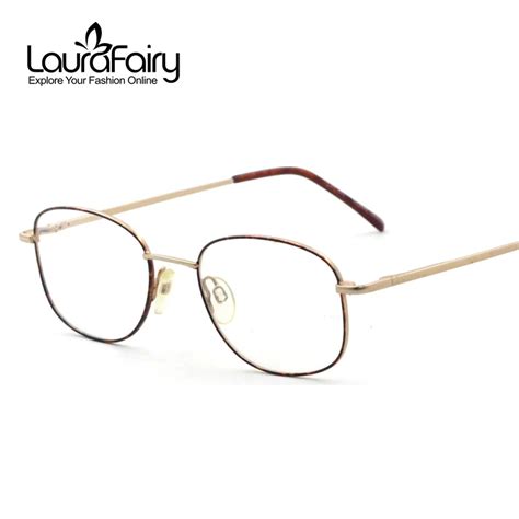 Laura Fairy Vintage Eye Glasses Frames For Women Men Stainless Steel