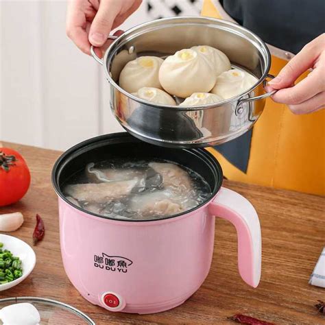 Portable Electric Hot Pot Mini Rapid Noodles Cooker Momo Maker