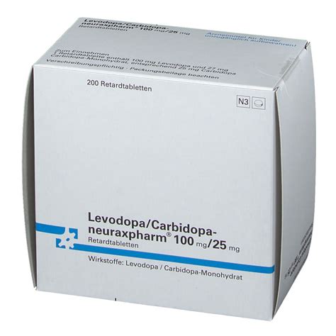 Levodopa Carbidopa Neuraxpharm Mg Mg St Mit Dem E Rezept