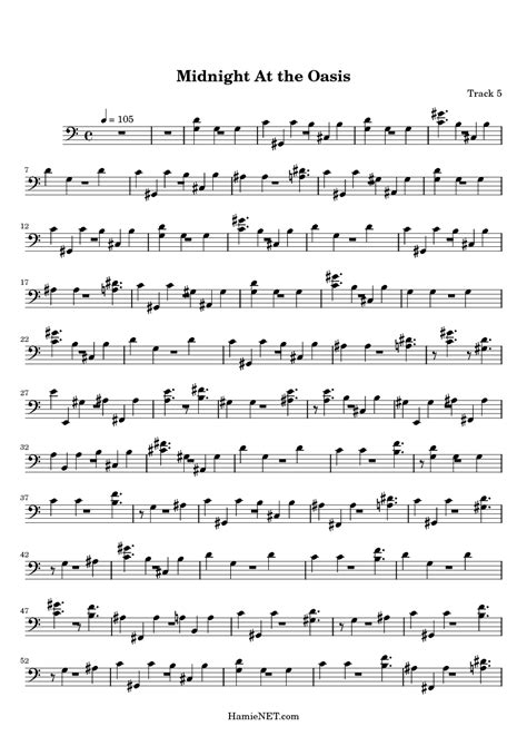 Midnight At The Oasis Sheet Music Midnight At The Oasis Score •