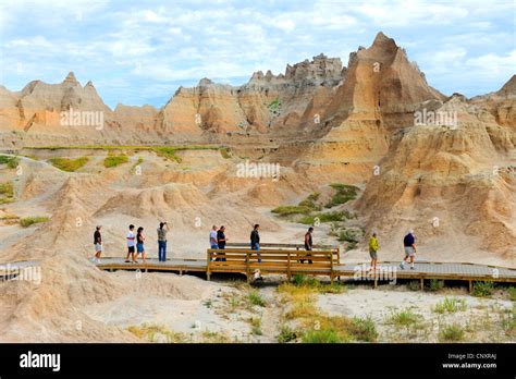 walk badlands national park south dakota stock photo alamy