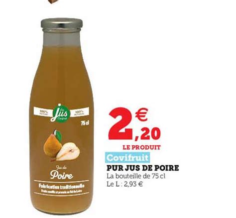 Promo Pur Jus De Poire Covifruit Chez Hyper U ICatalogue Fr