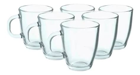 Pack Set Jarro Taza Mug Vidrio Rigolleau Caf T Ml