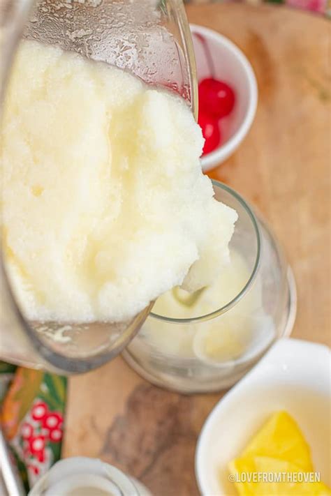 Easy Frozen Pina Colada Recipe • Love From The Oven