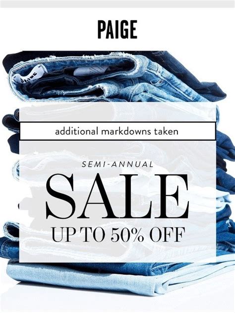 Paige Up To 50 Off Semi Annual Sale On Now Milled