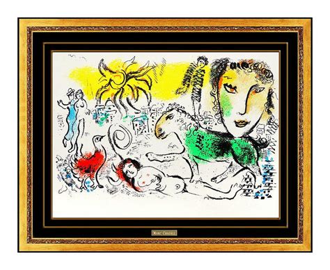 Marc Chagall Marc Chagall Homecoming XXE Siecle Color Lithograph Nude Female Modernism Art For