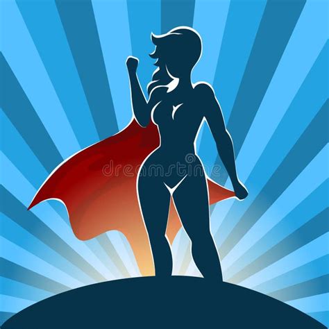 Female Superhero Silhouette Stock Illustrations 1465 Female Superhero Silhouette Stock