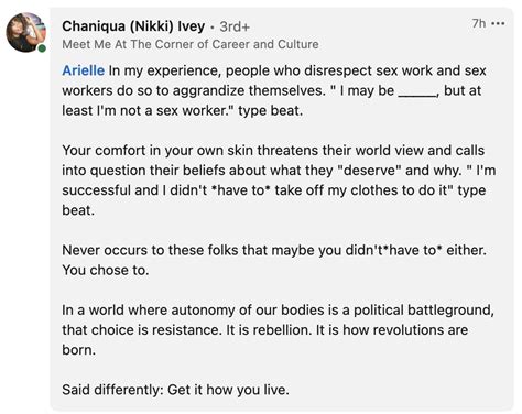 This Linkedin User S Reasons For Adding Sex Work In Her Experience Deserves All The Applause