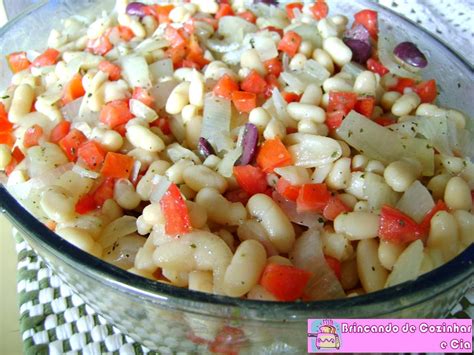 Brincando De Cozinhar E Cia Salada De Feij O Branco