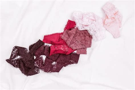 Diferentes Calcinhas Para Mulheres Lingerie Lace Da Moda Roupa Interior Colorida Espalhada Na