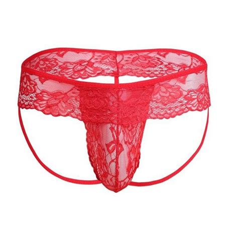 Cueca Calcinha Sexy Renda Fio Dental Jockstrap Gay Fantasia Shopee Brasil