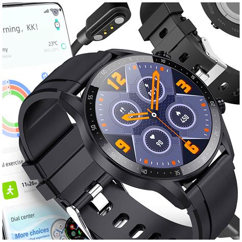 SMARTWATCH ZEGAREK MENU MĘSKI ROZMOWY SPORT POLSKIE PULS WATCH SMART