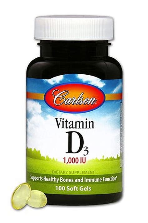 Carlson Vitamin D Iu Softgels Walmart