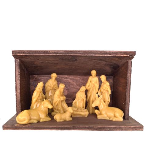 Beeswax Nativity Set