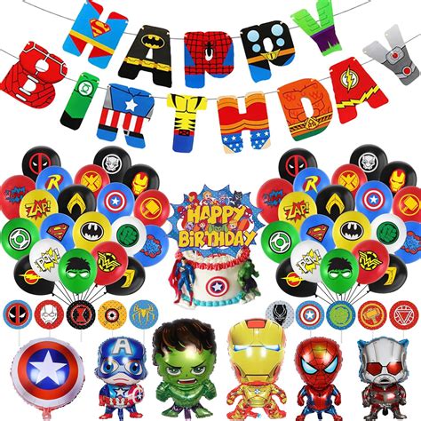 Avengers Happy Birthday Banner