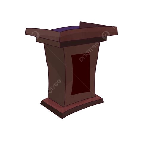 Podium Clipart Vector Wooden Brown Podium Clipart Podium Clipart